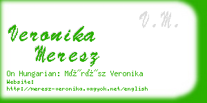 veronika meresz business card